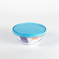 Freshbox - Boite de conservation ronde couvercle bleu 1,59L Professionnels De La Restauration|Boîtes Rondes