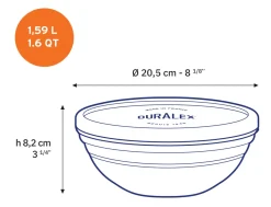 Sale Freshbox - Boite de conservation ronde couvercle blanc 1,59L Professionnels De La Restauration|Boîtes Rondes