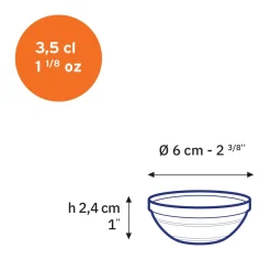 Sale Le Gigogne - Coupelle en verre Empilables 3,5cl - 6cm Professionnels De La Restauration|Coupelles