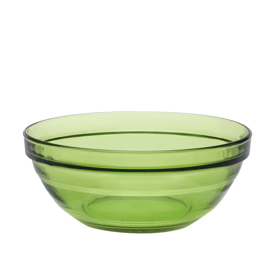 Outlet Le Gigogne - Saladier en verre Empilable 97cl - 17cm Vert Professionnels De La Restauration|Saladiers