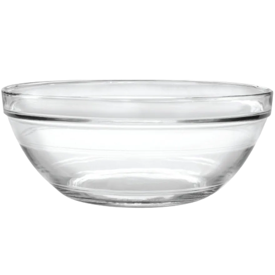 New Le Gigogne - Saladier en verre transparent Empilable 5,8L - 31cm Professionnels De La Restauration|Saladiers