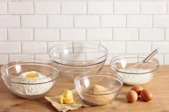 New Le Gigogne - Saladier en verre transparent Empilable 5,8L - 31cm Professionnels De La Restauration|Saladiers