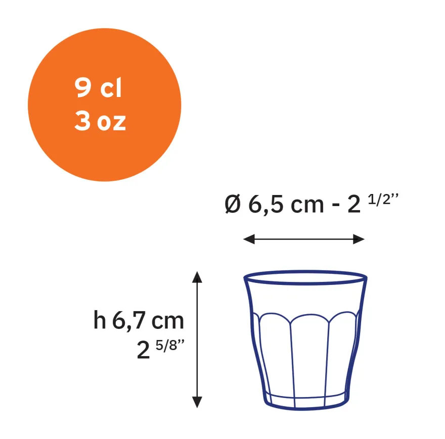 Online Le Picardie® Noir brillant - Verre 9cl Professionnels De La Restauration|Verres À Eau