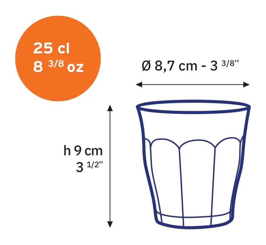 Best Le Picardie - Verre à eau - Vermeil - 25cl Professionnels De La Restauration|Verres À Eau