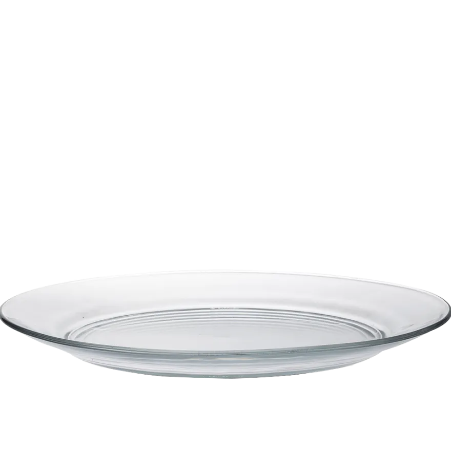 Clearance Lys - Assiette transparente x6 - 28cm Professionnels De La Restauration|Assiettes