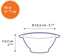 Clearance Lys - Bol en verre Saphir à oreilles 51cl Professionnels De La Restauration|Bols