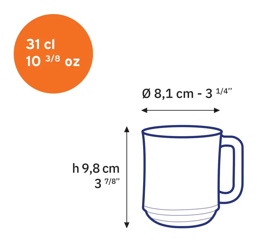 Best Lys - Tasse en verre Sépia 31 cl Professionnels De La Restauration|Mugs