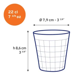 Online Prisme - Verre Bleu Marine 22cl Professionnels De La Restauration|Verres À Eau