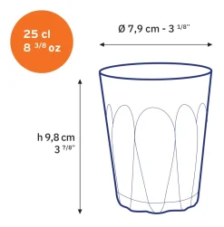 Outlet Provence - Verre transparent 25cl Professionnels De La Restauration|Verres À Eau