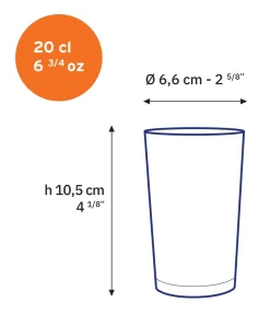 Best Unie - Verre transparent 20 cl Verres À Eau